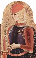 Georg als Ritter mit Mrtyrerpalme Carlo Crivelli, 1473
